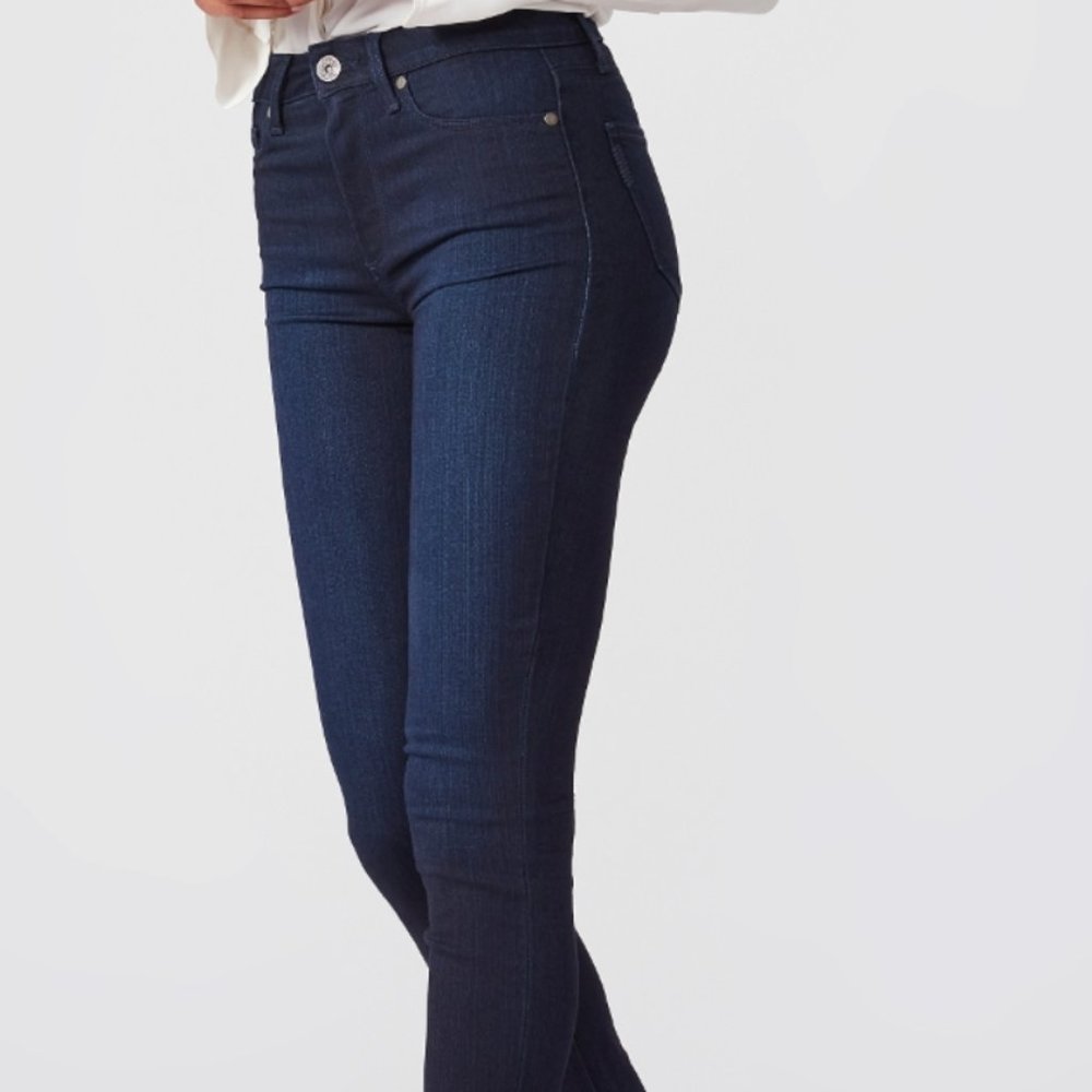 Paige Hoxton Ankle Jean - Very Dark Denim - Size 28